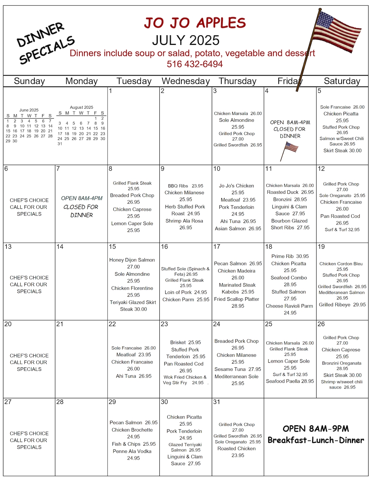 Our Specials