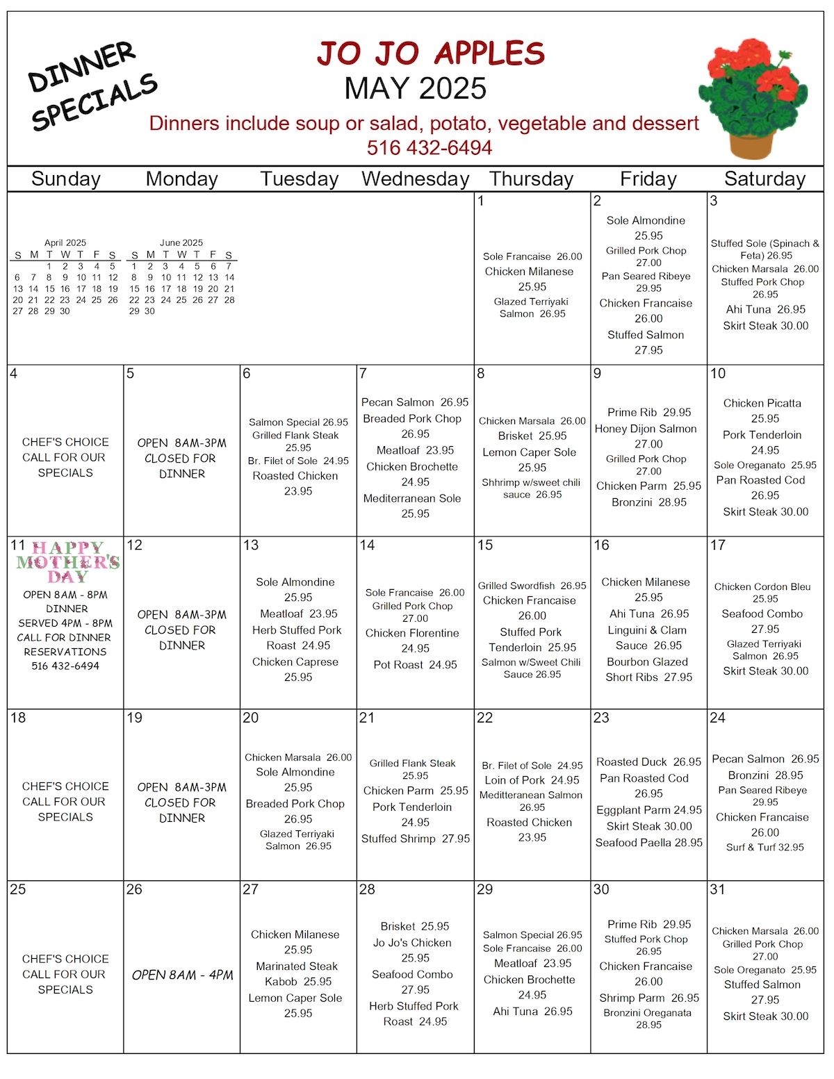 Our Specials